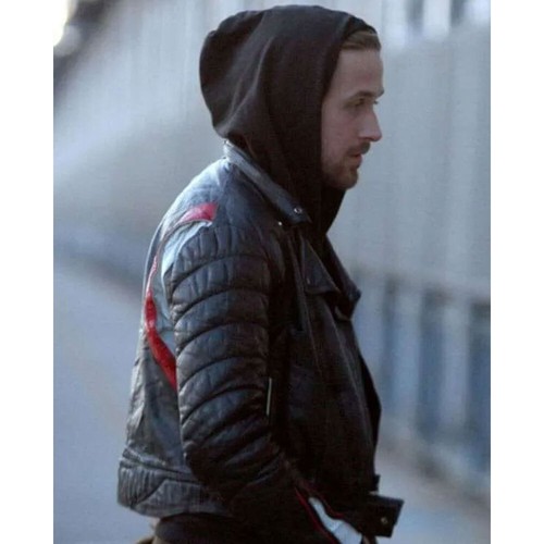 Giacca da motociclista in pelle nera Ryan Gosling film San Valentino blu per uomo e donna