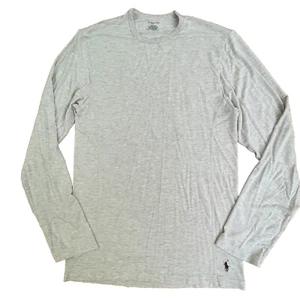 Polo Ralph Lauren Womens Large Top Soft Modal Long Sleeve Beige w Pony Logo - Picture 1 of 7