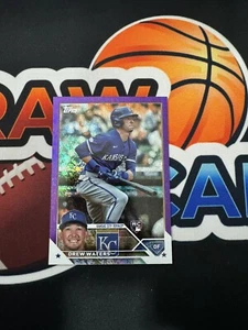 2023 Topps Drew Waters Viola Foil Rookie RC/799 Kansas City Royals - Foto 1 di 2