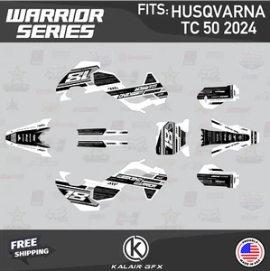 Graphics Kit for Husqvarna Mini TC50 (2024) TC 50 Warrior - WHITE - Picture 1 of 6