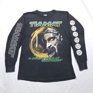 Vintage TIAMAT T Shirt sz L 1997 A Deeper Kind of Slumber Album Sleeveprint Rare