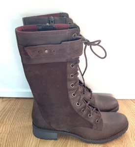 Timberland Women's WENHAM Zipper BROWN Mid Leather size 6.5 - Picture 1 of 4