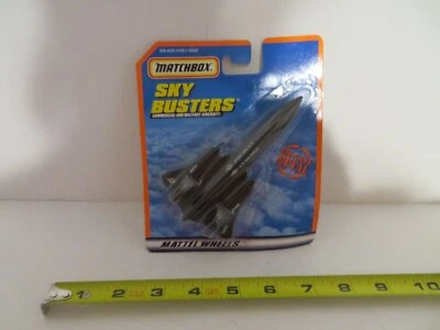 Matchbox Sky Busters Diecast US Airforce FX-835 SR-71 Blackbird Spy Jet 1999 sin usar, en caja Foto 1 de 4