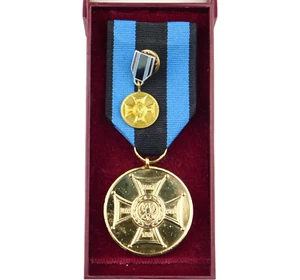 2923 MINIATURE + WW2 POLISH MEDAL MERITS ON FIELD OF GLORY 1ST CLASS 1944 POLAND - Picture 1 of 8