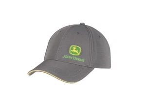John Deere Nothing Runs Like A Deere Grey Baseball Cap Adjustable MCL202302011 - Picture 1 of 2