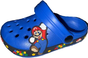 Super Mario Blue Clocs Infants US 9.5 EU 26 NWT - Picture 1 of 6