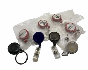 Lot of 8 retractable badge holders some new, some Used. Nurses - Picture 1 of 3