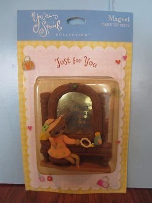 FRIEND Mini/Marco Mesa Decoración ESPEJO Refrigerador Imán Sello 1999 Foto 1 de 2