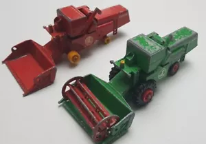 Vintage Lesney Matchbox Major Pack No.5 Massey Ferguson Combine Harvester Bundle - Picture 1 of 6