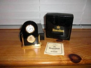 Hamilton ~ Reloj de escritorio pequeño vintage de los años 70 Caja de movimiento japonés - Imagen 1 de 5