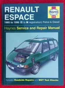 Renault Espace (Petrol & Diesel) Haynes Workshop Manual, 1985 -96. - Picture 1 of 4
