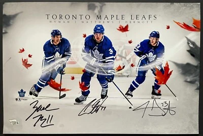 Toronto Maple Leafs Auston Matthews Autographed Signed Poster Fanatics Holo NHL - Image 1 of 4