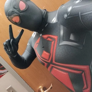 Spiderman Dark Jumpsuit Spider-man Cosplay Costume Spandex Bodysuit 2XL - Picture 1 of 10
