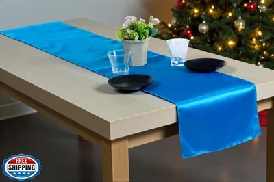 MDS Christmas Satin Table Runners - 10 Pack, 12 x 108 Inches - Bright Silk Sa - Image 1 of 4