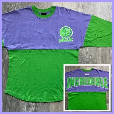 НОВАЯ футболка Universal Studios 3D НЕВЕРОЯТНЫЙ ХАЛК Glitter Spirit LS SM $57 - Изображение 1 из 4