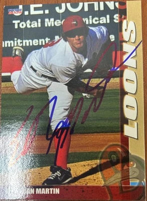 2009 Great Lakes Loons ETHAN MARTIN 🔥 Dodgers  ⚾️  GORGEOUS Autograph 🔥 1/1 - Image 1 of 2