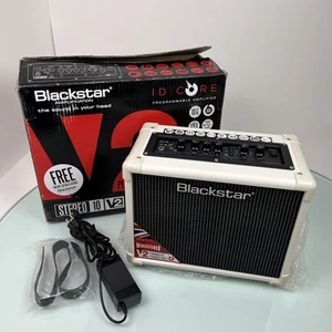 Blackstar ID: Core Stereo 10 V2 2x5W Amplificatore per chitarra in scatola originale crema - Foto 1 di 15