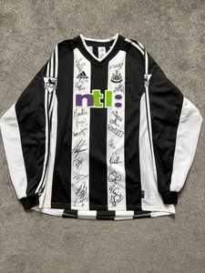 Player Issue Newcastle United 2001 Home Shirt Speed #11 Signed By Whole Squad - Picture 1 of 18