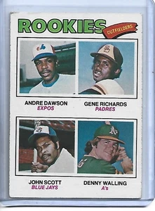1977 Topps Baseball Rookie Outfielders #473-Dawson/Richards/Scott/Walling - Picture 1 of 2