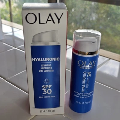 Olay Hyaluronic Hydrating Moisturizer With Sunscreen SPF 30 1.7oz  - Image 1 of 4