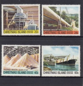 ISLA DE NAVIDAD 1981 INDUSTRIA MINERA DE FOSFATO conjunto de 4 montadas sin montar o nunca montadas - para envío. - Imagen 1 de 1