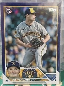 GUS VARLAND 2023 Topps Update #US241 Royal Blue - Milwaukee Brewers 