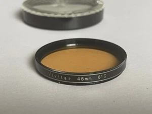 Vintage Vivitar 48mm 81C Colour Conversion  Filter, & Keeper - Picture 1 of 1