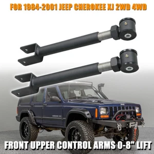 0-8" Lift Front Upper Control Arms For 1984-2001 Jeep Cherokee XJ 2WD 4WD NEW - Picture 1 of 12