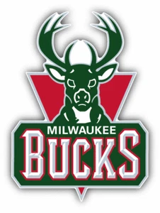Milwaukee Bucks  Red Sticker - 3'', 5'' or 6'' - Picture 1 of 1