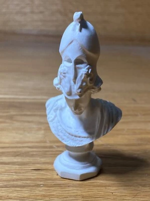 Adorno Busto Pequeño Personaje Escultura Resina Fundición Blanco Decoración del Hogar 3.5 X 2 X Foto 1 de 4