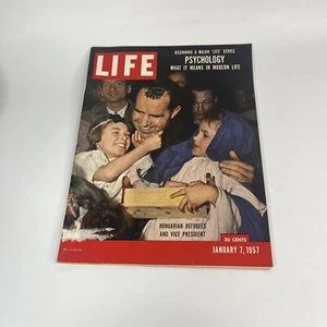 VTG Life Magazine January 7 1957 Richard Nixon and Hungarian Refugees - Picture 1 of 6