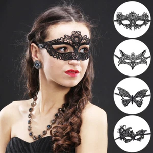 Sexy Lace Masquerade Eye Mask Gothic Fancy Dress Ladies Party Halloween Xmas New - Picture 1 of 57