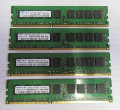 Samsung M391B5673DZ1-CF8 8GB (4x2GB) PC3-8500 DDR3-1066MHz ECC CL7 240P Memory - Image 1 of 4