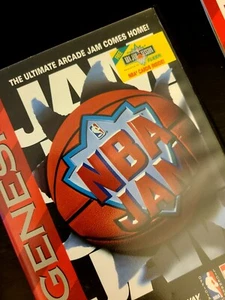 Sega Genesis NBA Jam Video Game Complete With Manual And Box untested - Picture 1 of 3