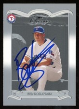 2003 Donruss BEN KOZLOWSKI Signed Card autograph AUTO RANGERS 2 CAREER MLB GAMES