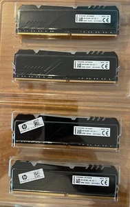 HP Kingston RGB 32GB (4x8GB) DDR4 RAM 3200MHz DESKTOP RAM (HP32D4U8S8HC-8XR) - Picture 1 of 3