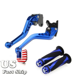 US Stock Short Brake Clutch Levers Blue Fit Yamaha FZ6 SA FAZER 2006 - 2009 Blue - Foto 1 di 12