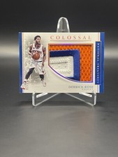 2016-17 National Treasures Derrick Rose COLOSSAL GAME USED PATCH 2/25 Knicks