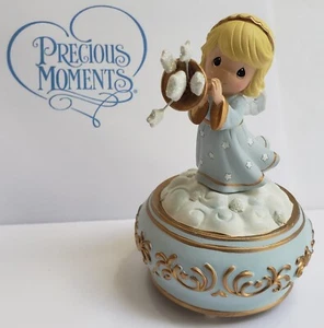 Precious Moments® Hark The Herald Angels Sing Music Box 2009 Mendelssohn - Imagen 1 de 7
