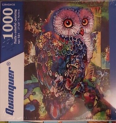 Quanquer 1000 Pieces Jigsaw Puzzle OWL PAINTI...