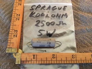 Vintage Sprague Koolohm 2500 ohm 5W 5 watt Ceramic Power Resistor - Picture 1 of 1