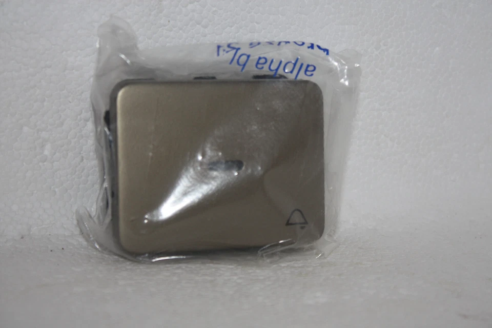 Busch & Jäger alpha nea "Klingel" Kontroll Wippe in bronze - NEU - Bild 1 von 1