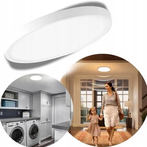 LED Deckenleuchte Weiß 28W Bewegungsmelder 3 Lichtfarben IP56 Aufputz - Bild 1 von 8