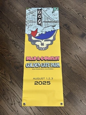 Dead  & Co San Fran 2025 Concert Big Banner Memorabilia Grateful Dead 60 Years - Image 1 of 4