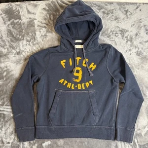 Abercrombie & Fitch New York Gr. XL Langarm Pullover Hoodie Schwarz Y2K - Bild 1 von 7