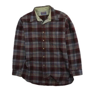 Camicia vintage Pendleton lana loggia con bottoni taglia grande - Foto 1 di 6