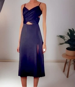 CUSHNIE ET OCHS Deep Green Jersey Stretch Lined Cocktail Dress. Size 8 US. GUC - Picture 1 of 12