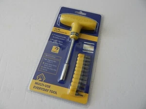 GoodYear 12 PC Heavy Duty Screwdriver Set With T Shaped Handle New - Picture 1 of 4
