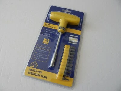 GoodYear 12 PC Heavy Duty Screwdriver Set With T Shaped Handle New - Image 1 of 4