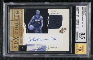 2003-04 SPx Jerseys Spectrum /25 Josh Howard #176 BGS 8.5 Rookie Auto RC